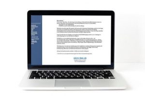 Microdatas första hemsida